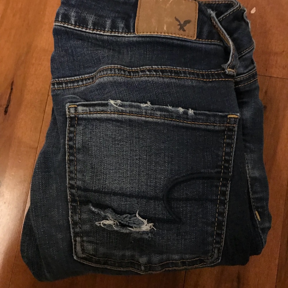 ripped american eagle jeans